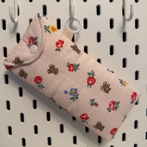 Estuche acolchado para gafas de sol / Estuche de tela para gafas / Estuche floral / 4