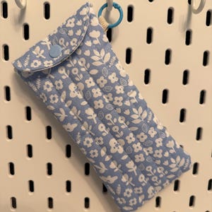 Estuche acolchado para gafas de sol / Estuche de tela para gafas / Estuche floral / 3