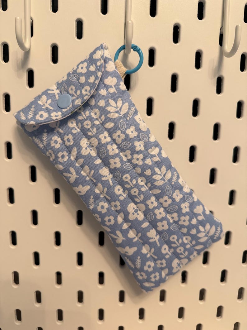 Estuche acolchado para gafas de sol / Estuche de tela para gafas / Estuche floral / 3