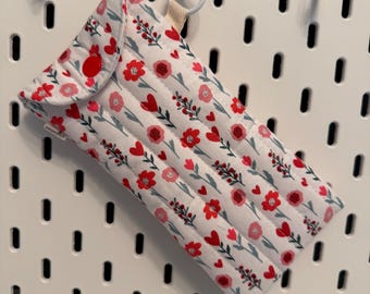 Estuche acolchado para gafas de sol / Estuche de tela para gafas / Estuche floral /