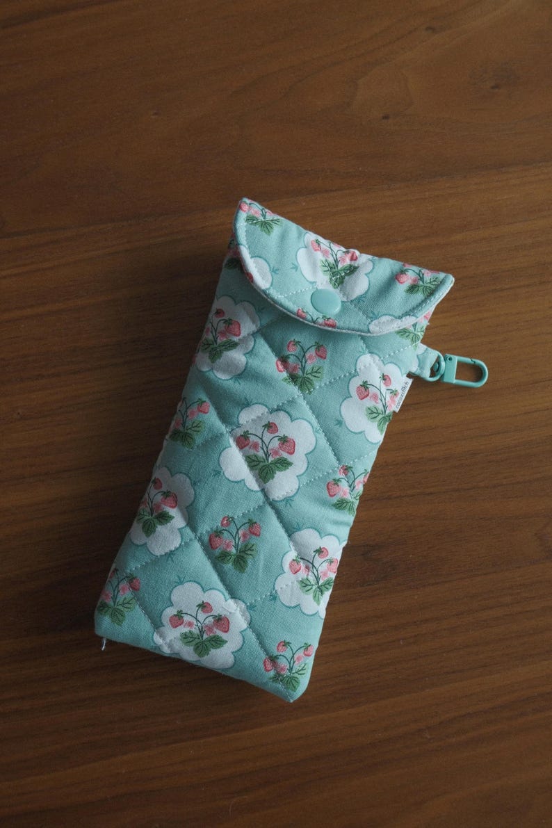 Estuche acolchado para gafas de sol / Estuche de tela para gafas / Estuche floral / imagen 6