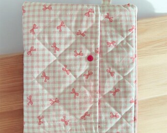 Zippered Book Sleeve | Ipad Air Sleeve | Handmade Gifts | Quilted Pouch