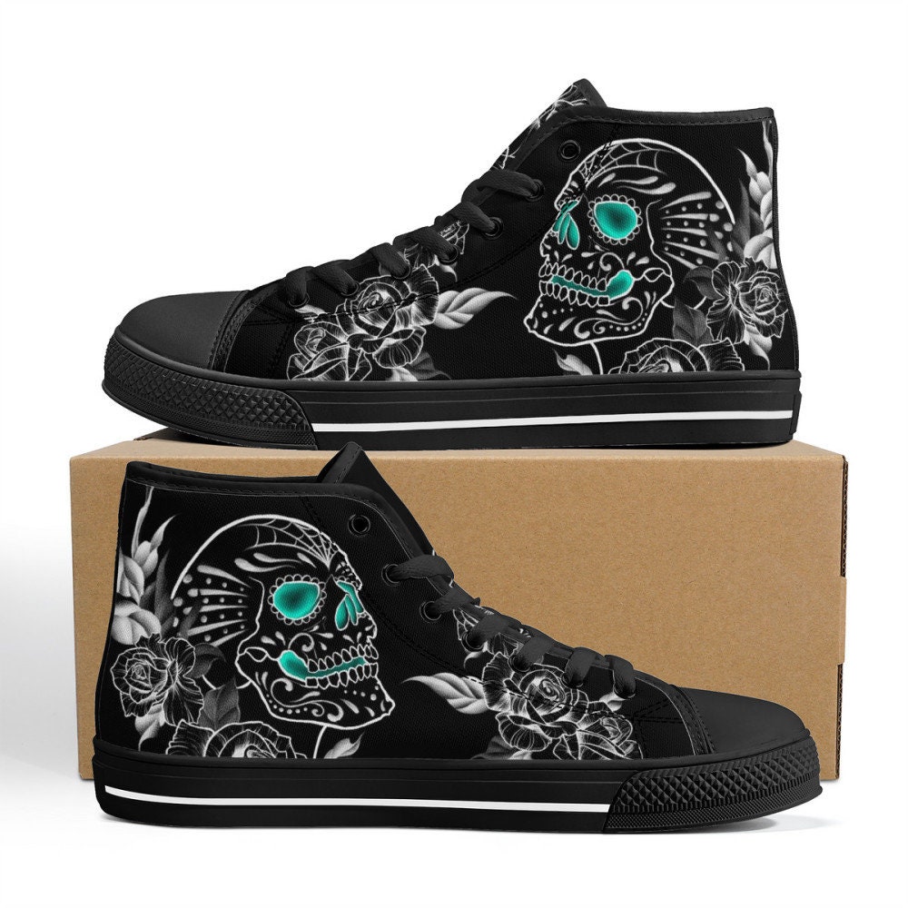 Skull Converse - Etsy UK