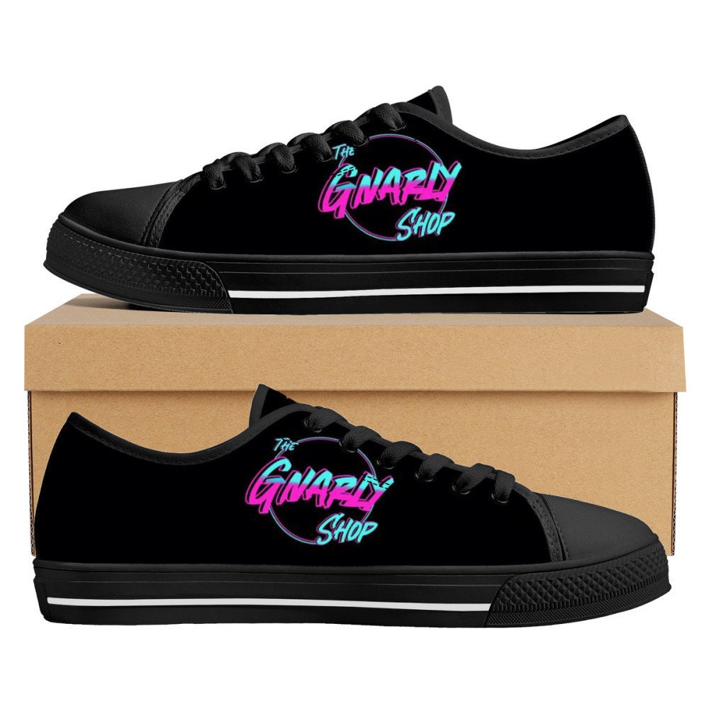 Gnarly Low Top Converse Style Sneakers Zapatos Personalizados Zapatos Casuales Zapatos de Mujer para Hombre Zapatillas Unisex Adultos Etsy Mexico