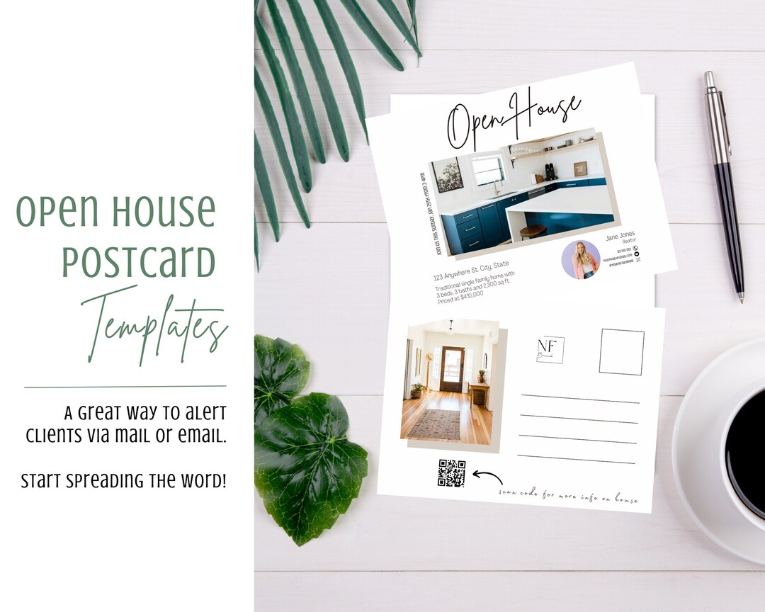 Image 2 for Open House Postcard Template