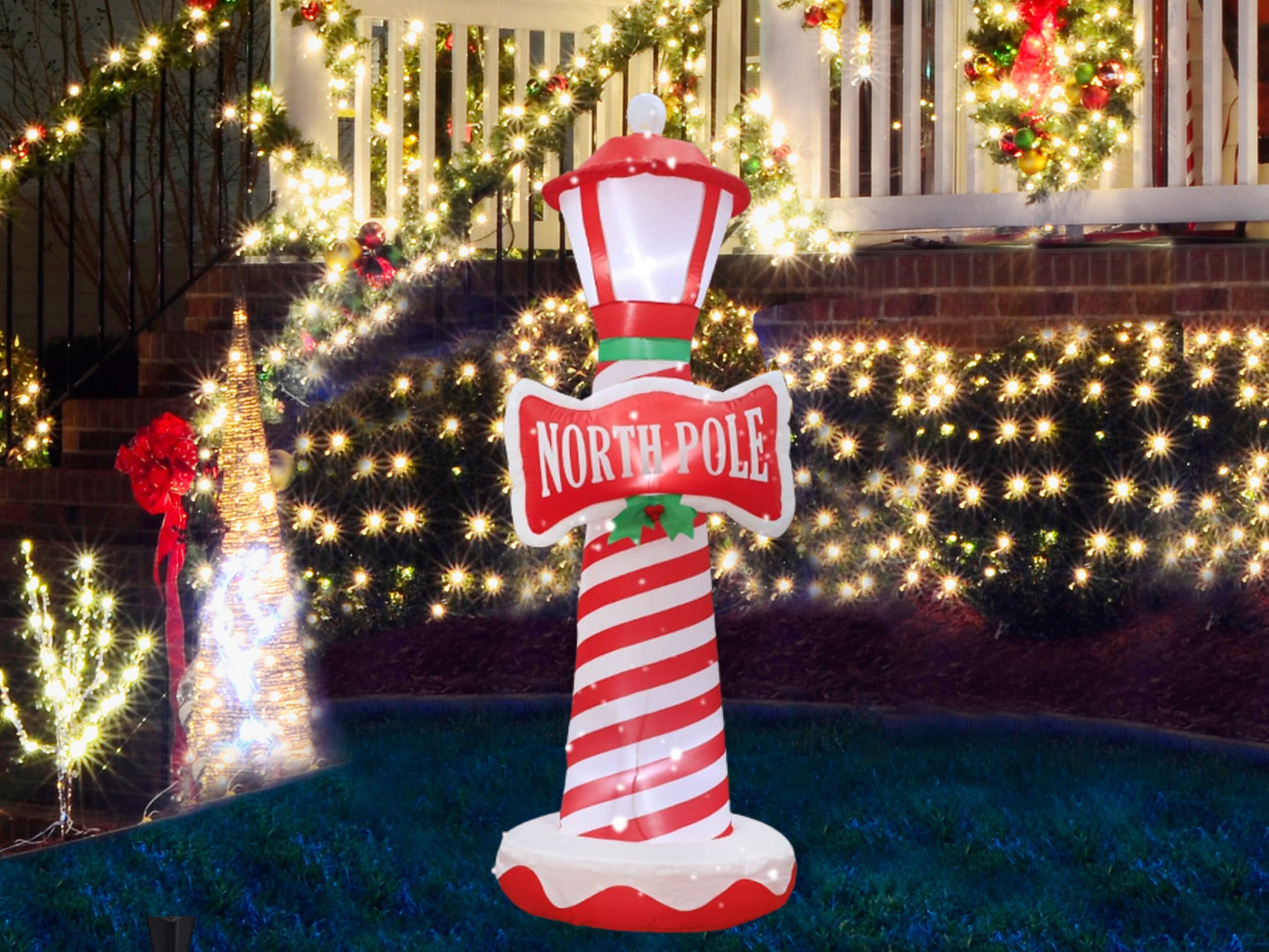 Christmas Garden Decor Garden Stake Inflatable Pathway Etsy