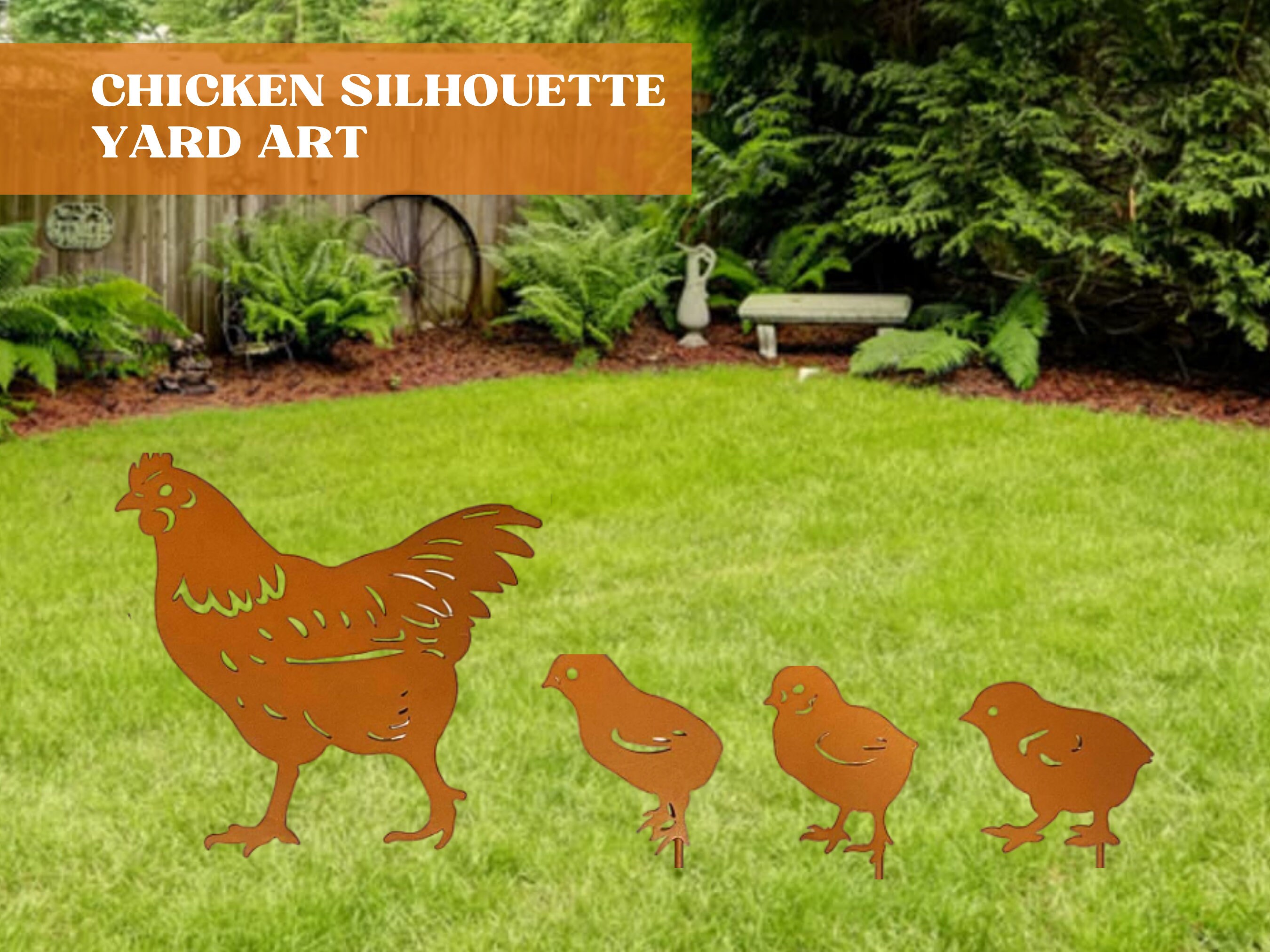 Farm Animal Metal Yard Art Decor Outdoor Garden Decor Home Etsy