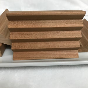 North American Cherry Wood Boardwalk Soap Dish, Soap Saver, Soap Dish