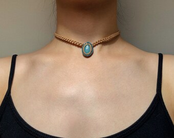 アパタイト　マクラメネックレス ディープブルーアパタイトマクラメネックレス – 天然石屋 優月堂