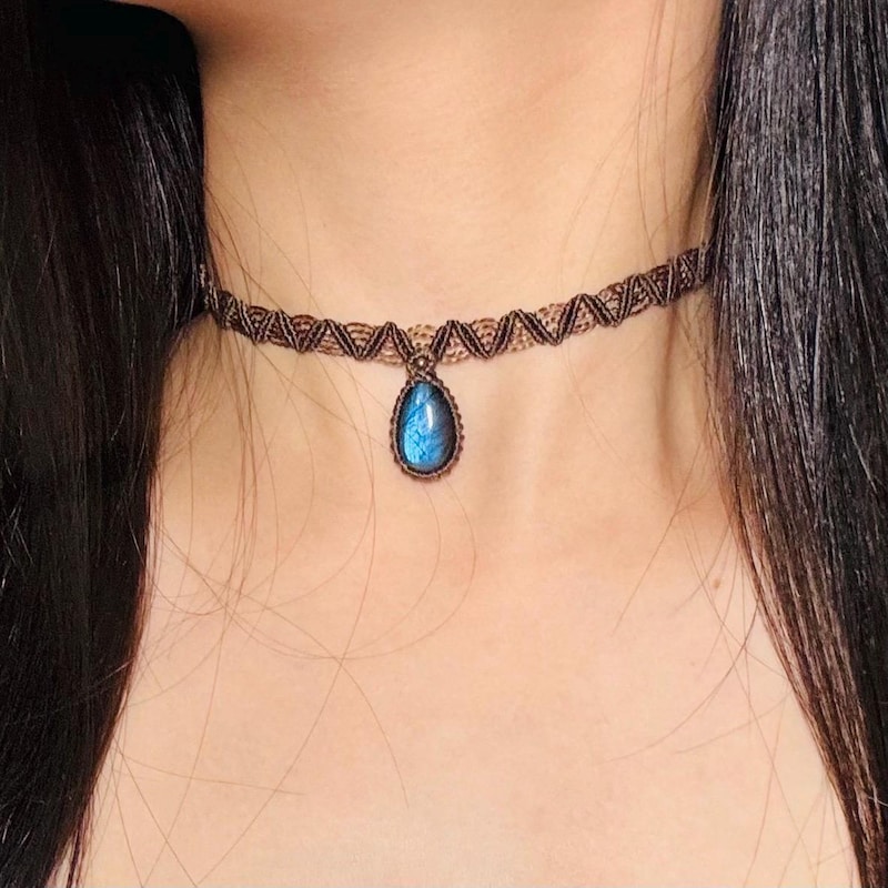 1200~Macrame Lace KATHERINE Choker