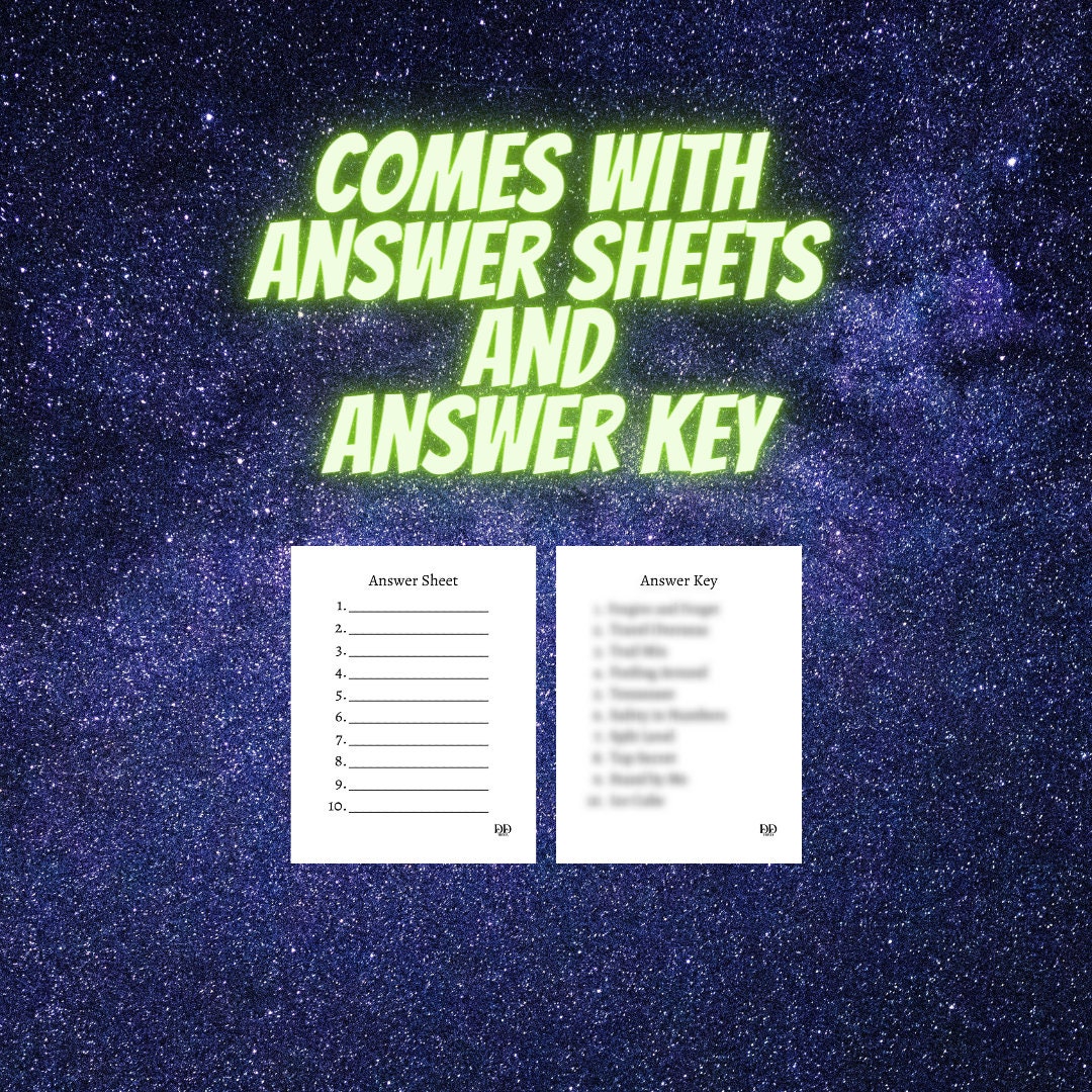  Rebus Trivia Game - Etsy Illustration 