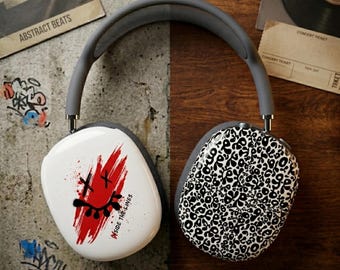 Minimalist K-Pop Inspired Doodle Pattern AirPods Max Shell Case