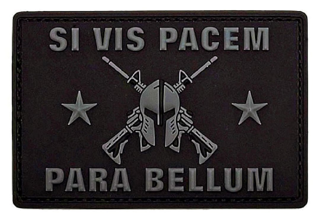 Si Vis Pacem Para Bellum Patch PVC Rubber hook Fastener Etsy Si Vis Pacem Para Bellum Patch PVC Rubber hook Fastener Etsy