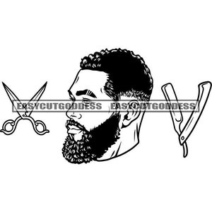 1990's Male Hair Style Hockey cut Mullet sweep Long Back Players Head Warm  Haircut Mens Boys ClipArt digital download eps dxf png jpeg svg
