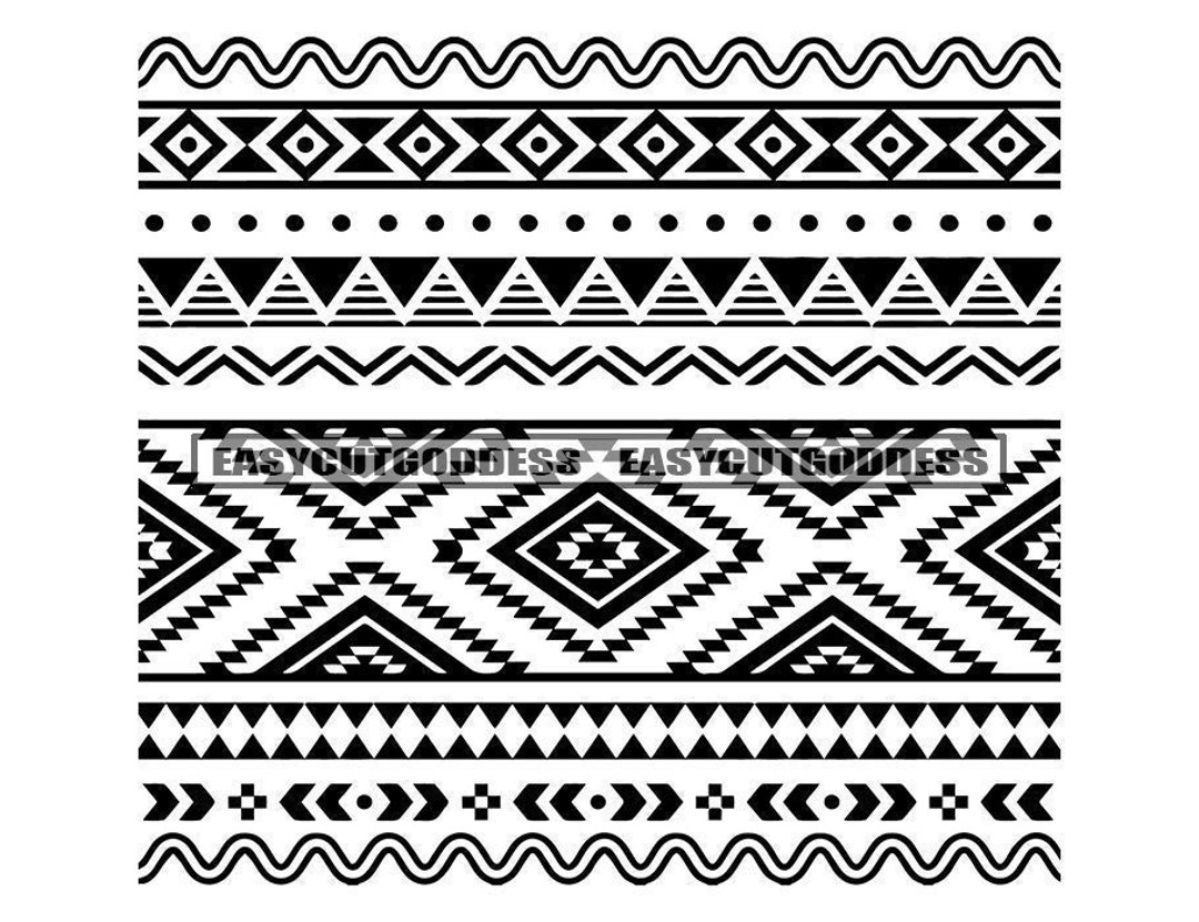 Aztec Pattern Ornament Geometric Traditional Abstract Ethnic Seamless ...