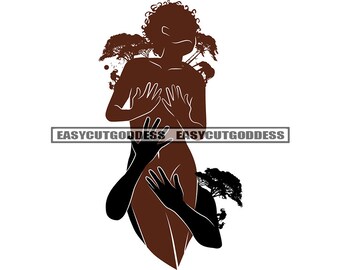 Naked Couple Silhouette - Etsy