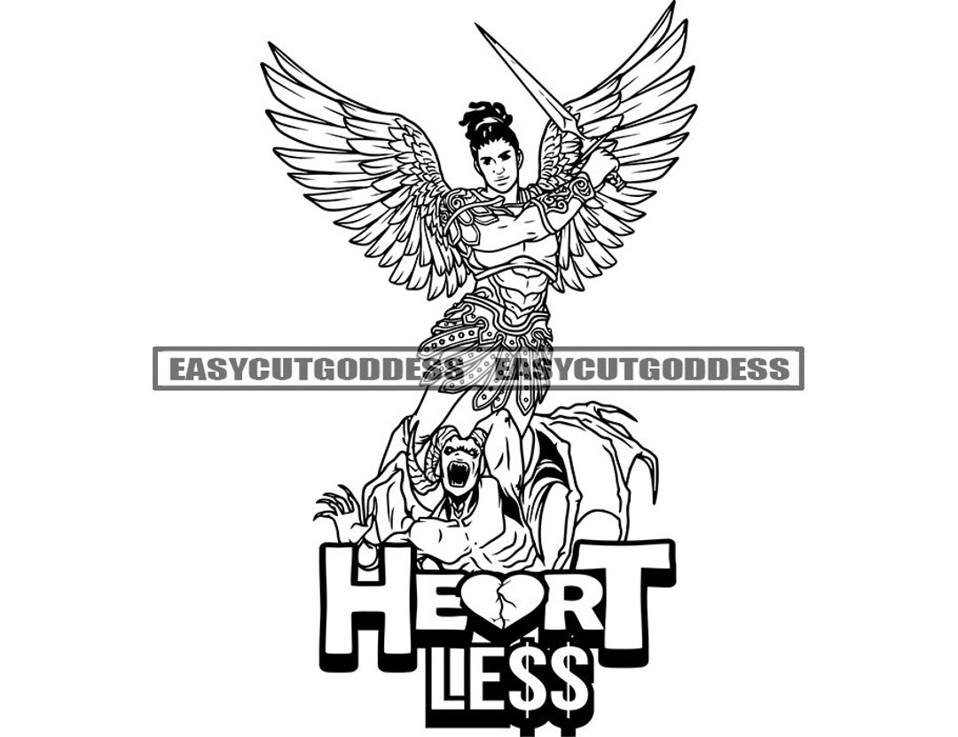 Heartless Savage Quotes God Angel Spade Fairy Killing Devil Dragon ...