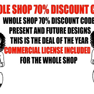 70% Discount Code The Entire Shop Discount Code For Future and Present Designs Extended Commercial License For all The Designs Unlimited Use