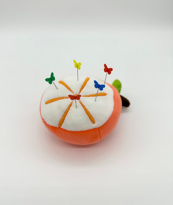 Sewing Needle Pin Cushion Holder Orange Pin Holder Sewing Needle Holder Pin  Holder Sewing Gift Gift for Mom Gift for Her 