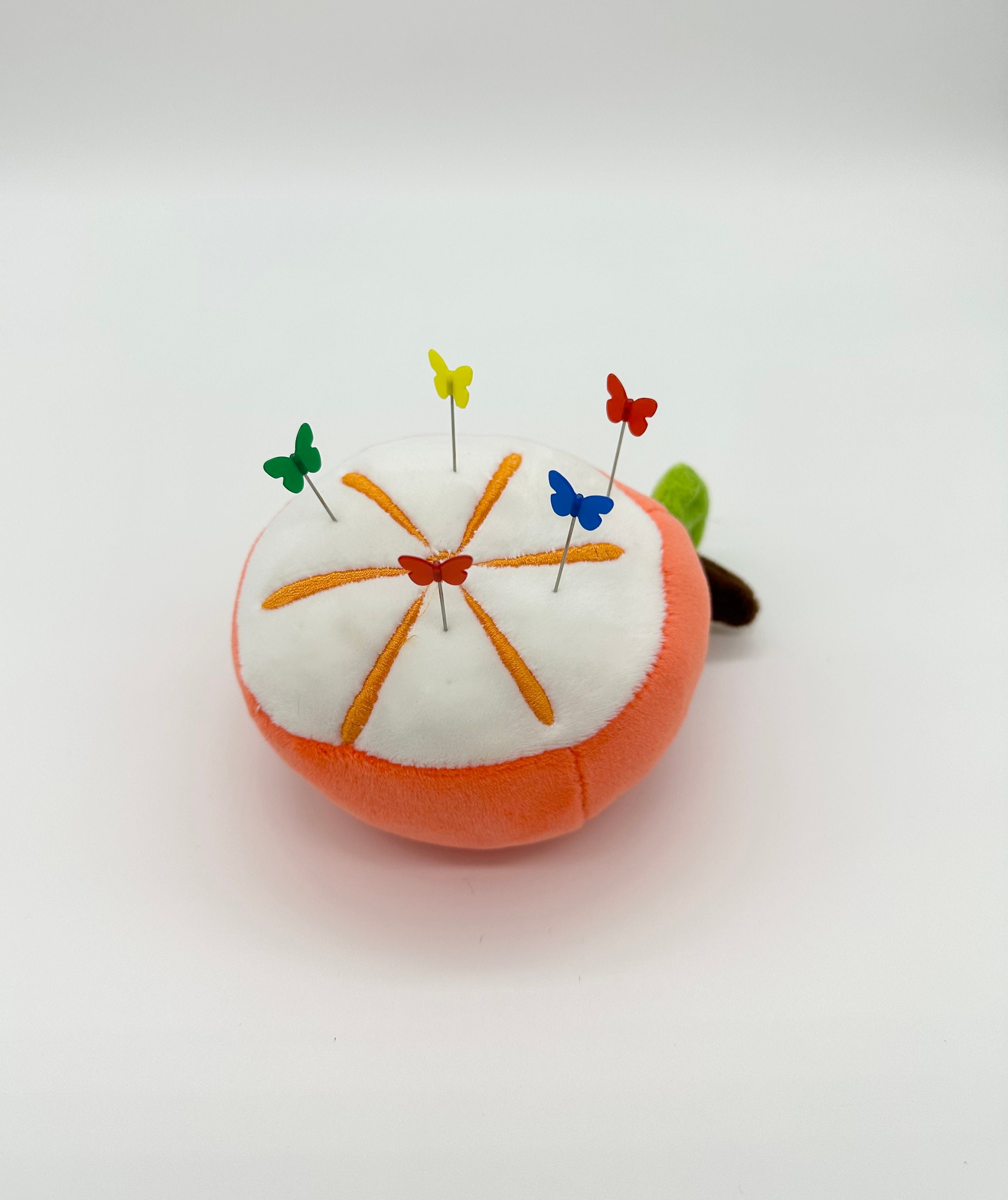 Sewing Needle Pin Cushion Holder Orange Pin Holder Sewing Needle Holder Pin Holder  Sewing Gift Gift for Mom Gift for Her 