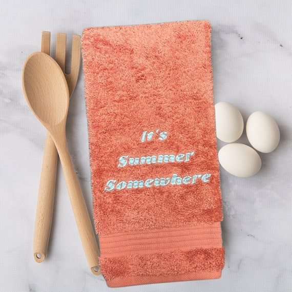 Summer Plush Hand Towel Summer Hand Towels Summer Bathroom Decor Summer Kitchen Decor Summer Home Decor Summer Hand Towel Etsy