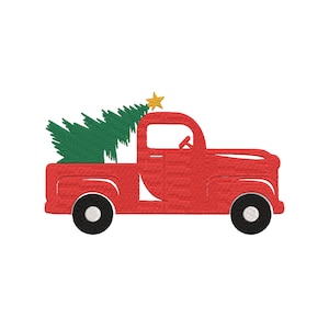 Christmas Truck Embroidery File