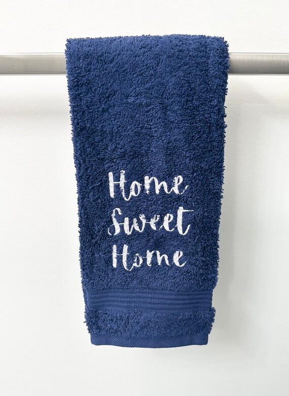 Home Sweet Home Plush Hand Towel / Summer Hand Towels / Cute 