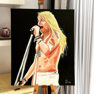 AXL ROSE - Oil on Canvas 50cm x 60cm