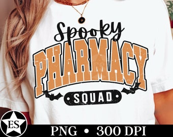 Halloween Pharmacy Png for Shirt Pharmacy Halloween Png for Tshirt Pharmacy Tech Halloween Png Spooky Pharmacy Tech Png Pharmacy Crew Png