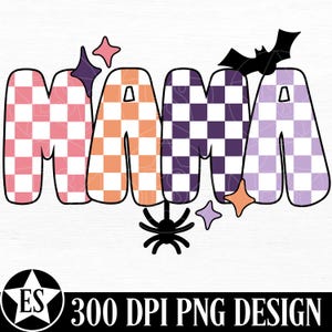 Halloween Mama PNG | Spooky Mama Halloween PNG Halloween Mamma PNG Halloween Mamma T-shirt PNG Höstmamma PNG Bus eller godis Mamma T-shirt PNG-filer bild 1