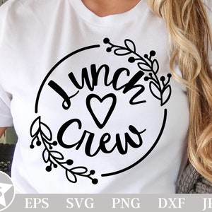 Lunch Crew SVG / Lunch Crew PNG / Lunch Lady Svg / Cafeteria Crew Svg / Camicia mensa scolastica Svg / Lunch Lady Shirt Svg / Lunch Aide Svg