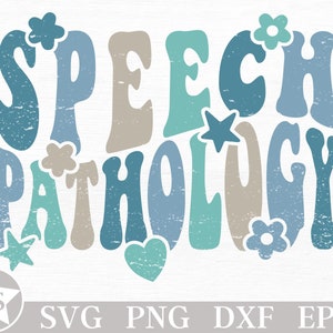 SLP-svg | Retro Spraak Taal Patholoog Svg | Logopedie SVG | Logopedist Svg | SLP-png | Logopedie sublimatie ontwerp