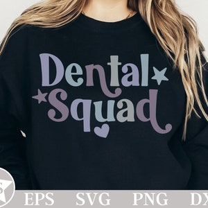 Esquadrão Odontológico Svg | Svg Odontológico | Assistente Odontológico Svg | Higienista Dental Svg | Design de Sublimação Dentária | Odontologia Png | Consultório Odontológico Svg