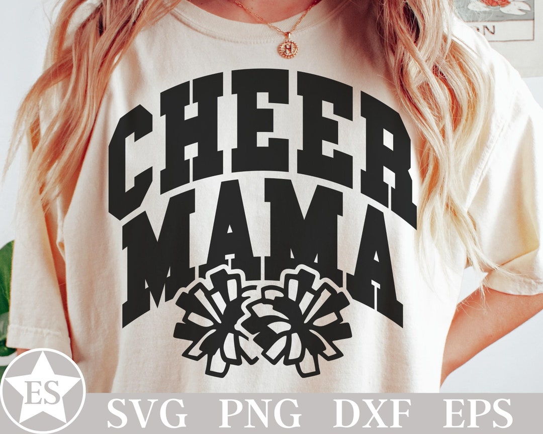 Cheer Mama SVG Cheer Mama Png Pom Poms Cheer Svg Cheerleader Mom Svg ...