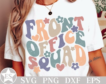 Retro Front Office Squad SVG | Front Office Squad Png | Front Office Lady Svg | School Office Staff Svg| Front Office Crew Svg | Office Team