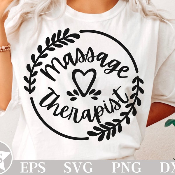 Massage Therapist Svg Cut Files | Massage Therapist Png | Licensed Massage Therapist Svg | Massage Therapy Svg | Massage School Graduate Svg