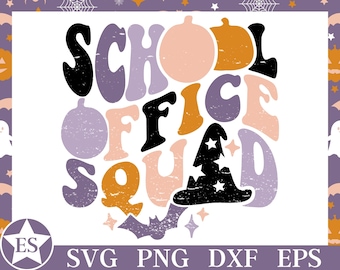 Halloween Schule Büro SVG Schulamt Halloween Png Halloween Schule Büro Personal SVG Schulamt Squad Shirt SVG Schulsecretärin geschnitten Datei