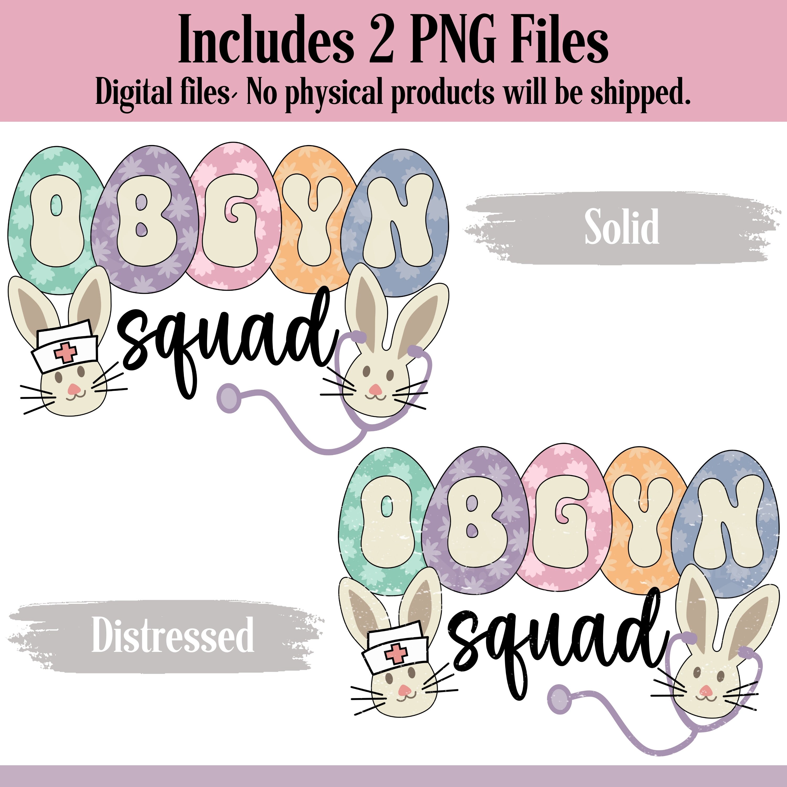 OBGYN Easter PNG Sublimation Design | Spring OBGYN Png Ob Gyn Easter ...