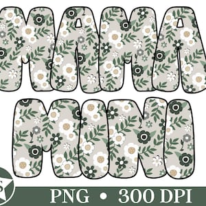 Floral Mama i Mini PNG | Flower Mama i Mini Png Floral Mama Mini Png Floral Mama Png Boho Mama i Mini Zestawy Mama Mini Floral Png Pliki