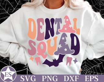Halloween Dental Svg Dental Halloween Svg Spooky Dental Squad Svg Cut File Fall Dental Office Shirt Svg Dental Assistant Svg Fall Dental Png