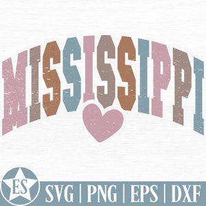 Varsity Mississippi PNG Sublimation Design | Retro Mississippi Svg Mississippi State Svg Mississippi State Png Mississippi Shirt Svg Files