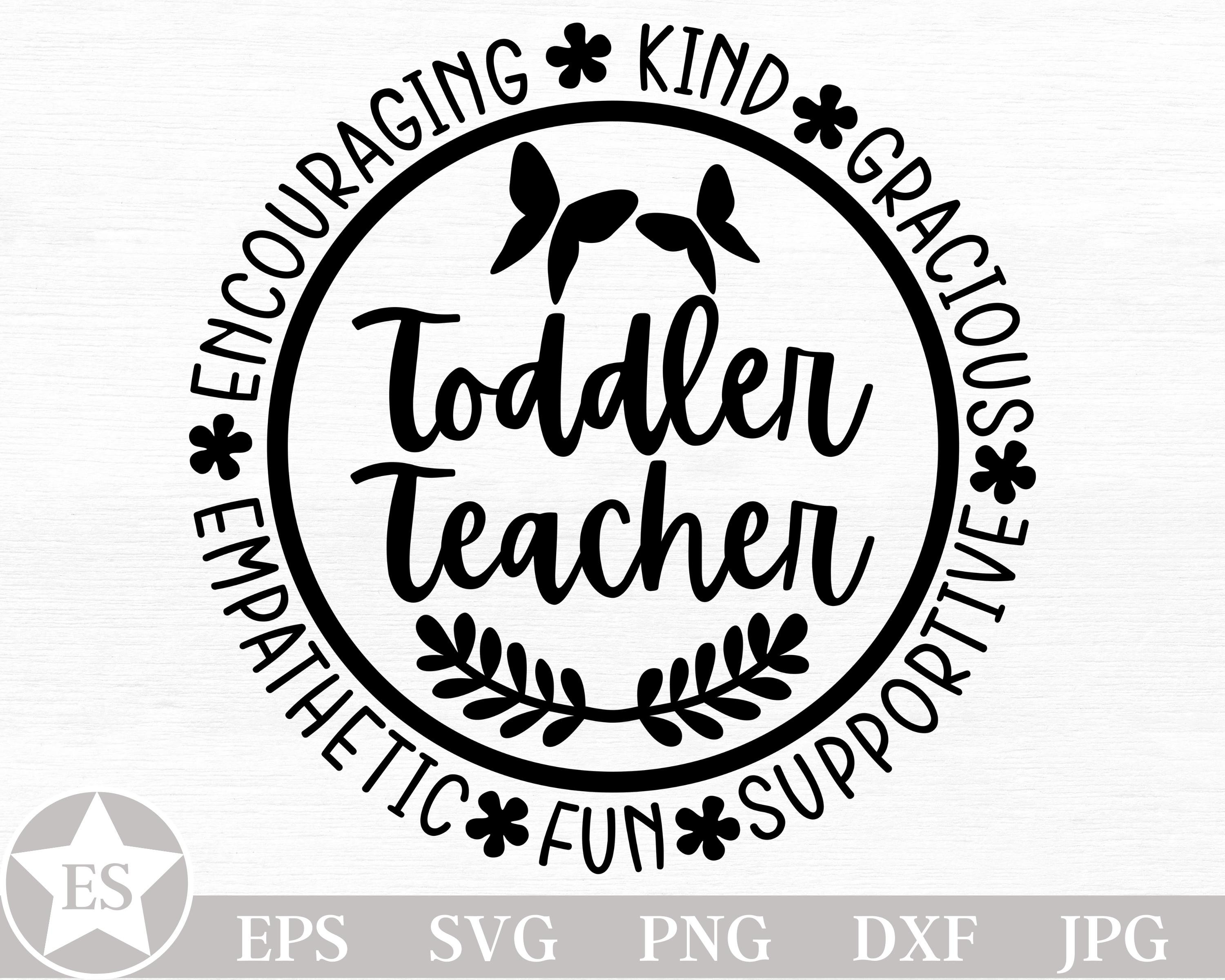 Toddler Teacher SVG Daycare Teacher Svg Early Childhood Etsy Canada