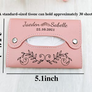 Customized Tissue Box, leather storage bags - Car decorations - Wedding party gifts - Mom gifts - Birthday gifts image 4