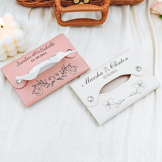 Customized Tissue Box, leather storage bags - Car decorations - Wedding party gifts - Mom gifts - Birthday gifts