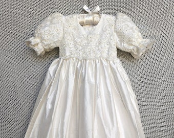 IVORY Christening dress for girl | Baptism dress | Baby blessing dress | Baptism dress girl | Lace Christening gown girl