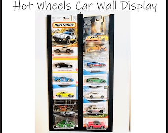 Hot Wheels Car Wall Display,Blister pack Display, Matchbox Car Storage, 1:64 Car Shelf, Wall Mounted Car Rack, Matchbox Car Holder