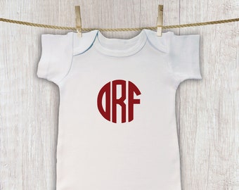 Monogram Baby Bodysuit, Toddler Monogrammed Tee, Custom Girls and Boys Shirt, Personalized Kids Clothes, Childs Gift, Baby Shower Gift