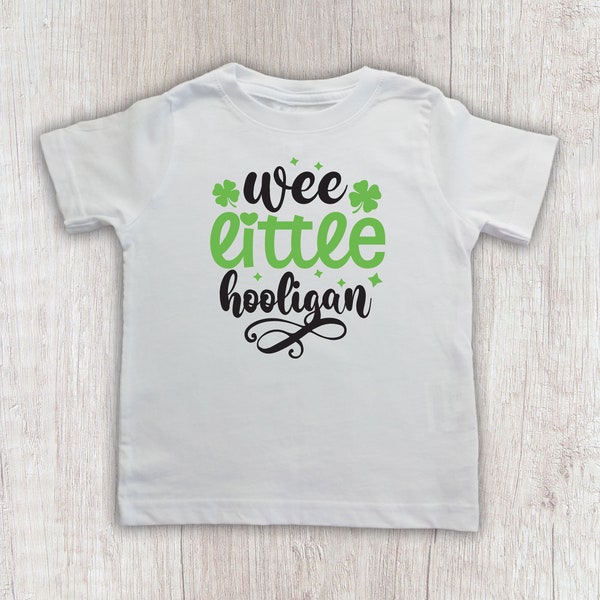 Hooligan St Patrick's Day Toddler Outfit, Wee Little Hooligan Top, Infant St Patrick's Day Shirt, Irish Outfit, St Paddy's Day Shirt