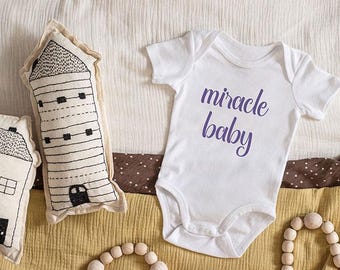 Miracle Baby Bodysuit, Christian One Piece, Religious Bodysuit, Baby Gift