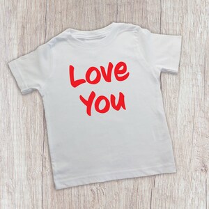 Love You Shirt, Toddler Valentines Day Shirt, Baby&#39;s Valentines Bodysuit, Unisex Kids Valentine Tee Shirt, Girls Valentine Tee, Boys T Shirt